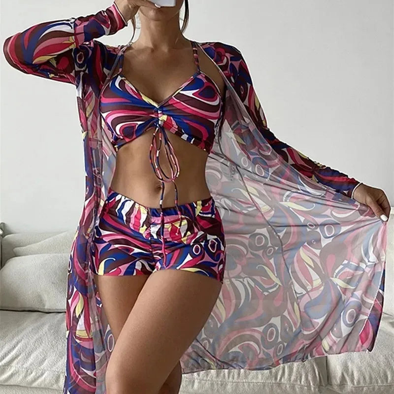 Conjunto Biquíni 3 peças Tankini